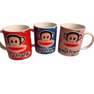 Paul Frank Monkey Pink,Red and Blue PolkaDot Classic Mug Ceramic Collection 2025